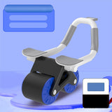 Maxbell Ab Exercisers Abdominal Trainers Automatic Return Abdominal Roller Wheel Blue