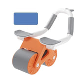 Maxbell Ab Exercisers Abdominal Trainers Automatic Return Abdominal Roller Wheel Orange