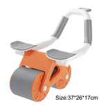 Maxbell Ab Exercisers Abdominal Trainers Automatic Return Abdominal Roller Wheel Orange