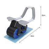 Maxbell Elbow Support Ab Roller Wheel Multi Ab Machine Automatic Return Blue