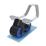 Maxbell Elbow Support Ab Roller Wheel Multi Ab Machine Automatic Return Blue