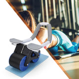 Maxbell Elbow Support Ab Roller Wheel Multi Ab Machine Automatic Return Blue