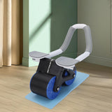 Maxbell Elbow Support Ab Roller Wheel Multi Ab Machine Automatic Return Blue