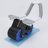 Maxbell Elbow Support Ab Roller Wheel Multi Ab Machine Automatic Return Blue