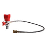 Maxbell Fill Station Charging Adapter Hose Accessory Part for Fire Fighting Tank Red