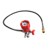 Maxbell Fill Station Charging Adapter Hose Accessory Part for Fire Fighting Tank Red