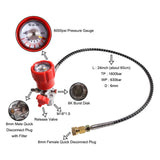 Maxbell Fill Station Charging Adapter Hose Accessory Part for Fire Fighting Tank Red