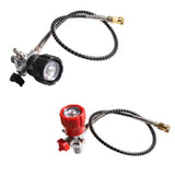 Maxbell Fill Station Charging Adapter Hose Accessory Part for Fire Fighting Tank Red