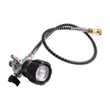 Maxbell Fill Station Charging Adapter Hose Accessory Part for Fire Fighting Tank Black