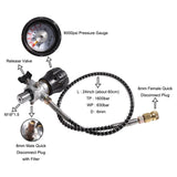 Maxbell Fill Station Charging Adapter Hose Accessory Part for Fire Fighting Tank Black