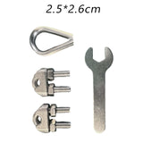 Maxbell Rope Steel Wire Joint Fitness Equipment Accessories for Gym Machine Cable 6mm