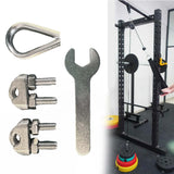 Maxbell Rope Steel Wire Joint Fitness Equipment Accessories for Gym Machine Cable 6mm