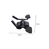 Maxbell Elbow Support Ab Rollers Wheel Home Gym Ab Machine Training Abdominal Muscle Black
