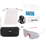 Maxbell Outdoor Cycling Glasses Sports Sunglasses Eye Protection for Fishing Hiking White