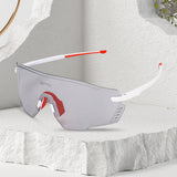 Maxbell Outdoor Cycling Glasses Sports Sunglasses Eye Protection for Fishing Hiking White