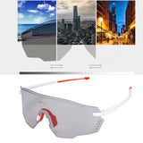 Maxbell Outdoor Cycling Glasses Sports Sunglasses Eye Protection for Fishing Hiking White
