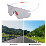 Maxbell Outdoor Cycling Glasses Sports Sunglasses Eye Protection for Fishing Hiking White