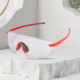 Maxbell Outdoor Cycling Glasses Sports Sunglasses Eye Protection for Fishing Hiking Red