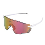Maxbell Outdoor Cycling Glasses Sports Sunglasses Eye Protection for Fishing Hiking White Pink