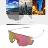 Maxbell Outdoor Cycling Glasses Sports Sunglasses Eye Protection for Fishing Hiking White Pink