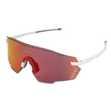 Maxbell Outdoor Cycling Glasses Sports Sunglasses Eye Protection for Fishing Hiking White and Red