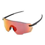 Maxbell Outdoor Cycling Glasses Sports Sunglasses Eye Protection for Fishing Hiking Black Red