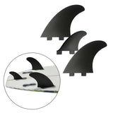 Maxbell 3Pcs Surfboard Fin Quick Release Surfing Fin for Accessory without Hole