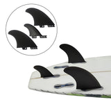 Maxbell 3Pcs Surfboard Fin Quick Release Surfing Fin for Accessory with Hole