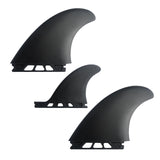 Maxbell 3 Pieces Universal Soft Top Surfing Fin Surfboard Fins Longboard Accessory