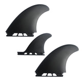 Maxbell 3 Pieces Universal Soft Top Surfing Fin Surfboard Fins Longboard Accessory