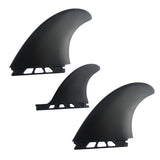 Maxbell 3 Pieces Universal Soft Top Surfing Fin Surfboard Fins Longboard Accessory