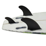 Maxbell 3 Pieces Universal Soft Top Surfing Fin Surfboard Fins Longboard Accessory