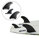 Maxbell 3 Pieces Universal Soft Top Surfing Fin Surfboard Fins Longboard Accessory