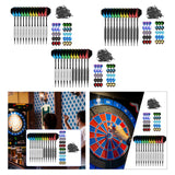 Maxbell Professional Soft Tip Darts Set with 100 Dart Tips 30 Flights Metal Shafts Argent Barrels