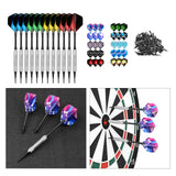 Maxbell Professional Soft Tip Darts Set with 100 Dart Tips 30 Flights Metal Shafts Argent Barrels