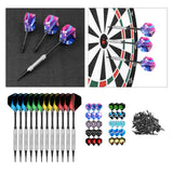 Maxbell Professional Soft Tip Darts Set with 100 Dart Tips 30 Flights Metal Shafts Argent Barrels