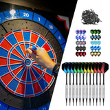 Maxbell Professional Soft Tip Darts Set with 100 Dart Tips 30 Flights Metal Shafts Argent Barrels
