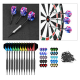 Maxbell Professional Soft Tip Darts Set with 100 Dart Tips 30 Flights Metal Shafts Black Barrels