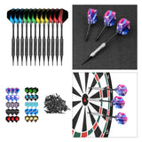 Maxbell Professional Soft Tip Darts Set with 100 Dart Tips 30 Flights Metal Shafts Black Barrels