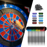Maxbell Professional Soft Tip Darts Set with 100 Dart Tips 30 Flights Metal Shafts Black Barrels