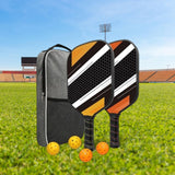 Maxbell 2Pieces Pickleball Paddles Rackets with 4pcs Pickleball Balls and Carry Bag Black