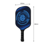 Maxbell 2Pieces Pickleball Paddles Rackets with 4pcs Pickleball Balls and Carry Bag Blue