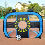 Maxbell Children Football Goal Post Pop up for Backyard Fun Summer Playing Sports blue