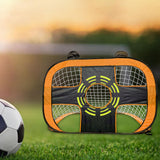 Maxbell Children Football Goal Post Pop up for Backyard Fun Summer Playing Sports orange