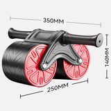 Maxbell Ab Roller Wheel Automatic Return Abdominal Core Strength Training Ab Machine Red