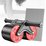 Maxbell Ab Roller Wheel Automatic Return Abdominal Core Strength Training Ab Machine Red