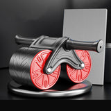 Maxbell Ab Roller Wheel Automatic Return Abdominal Core Strength Training Ab Machine Red