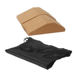 Maxbell Cork Squat Wedge Yoga Block Yoga Prop Accessory for Pilates Stretching 2 Piieces with bag