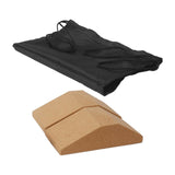 Maxbell Cork Squat Wedge Yoga Block Yoga Prop Accessory for Pilates Stretching 2 Piieces with bag