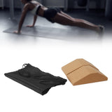 Maxbell Cork Squat Wedge Yoga Block Yoga Prop Accessory for Pilates Stretching 2 Piieces with bag